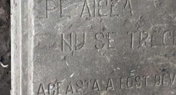 ”PE AICI NU SE TRECE”- Monument proaspăt descoperit la Olanesti, pe malul Nistrului.